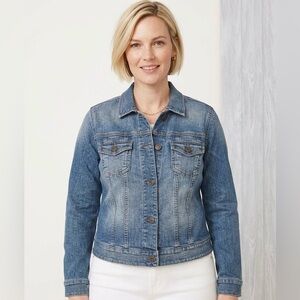 LOFT Light Blue Washed Denim Jacket